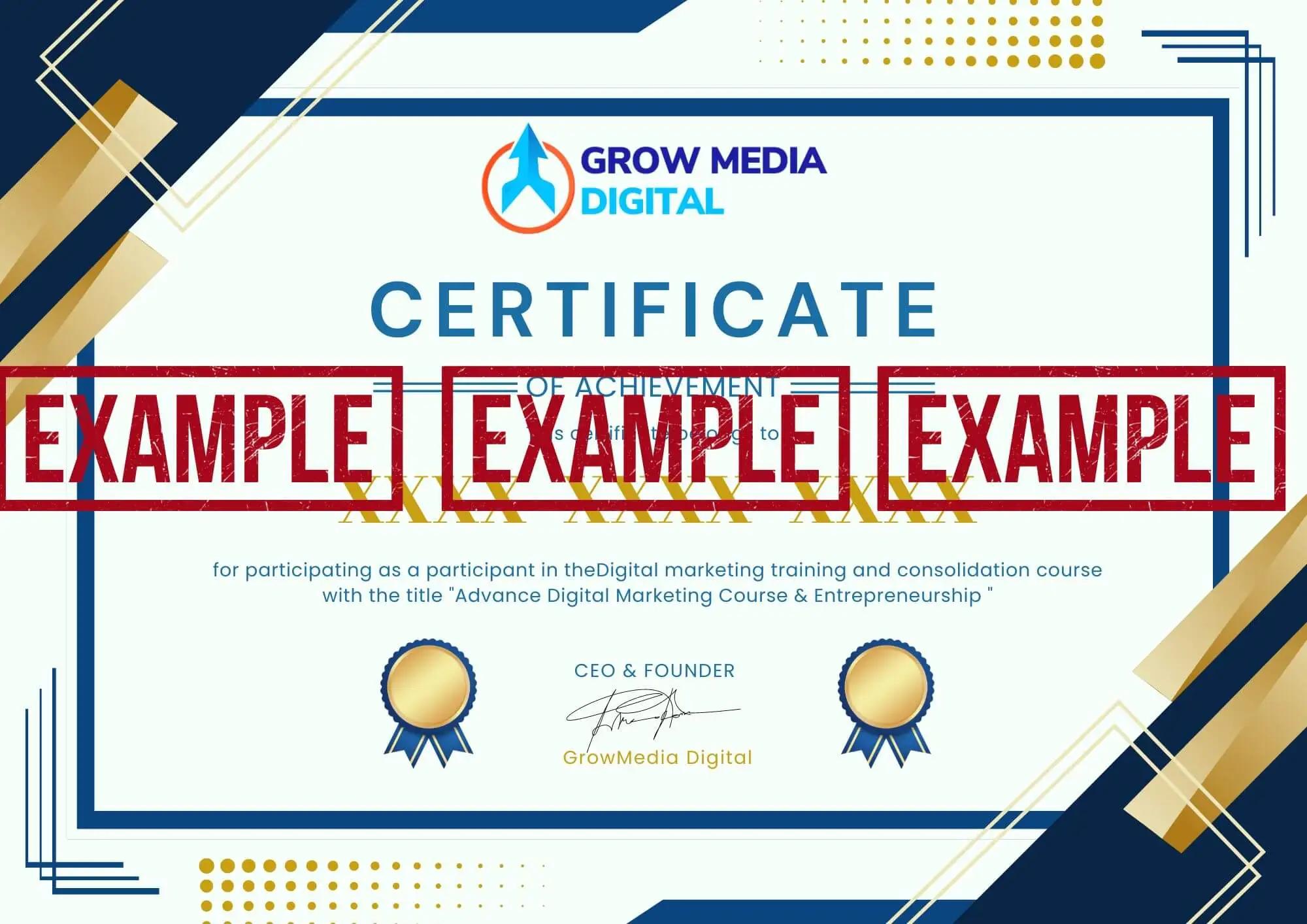 Advanced Certificate in Digital Marketing